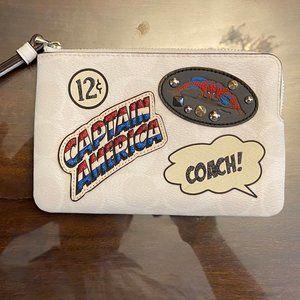 Coach Marvel Corner Zip Wristlet
